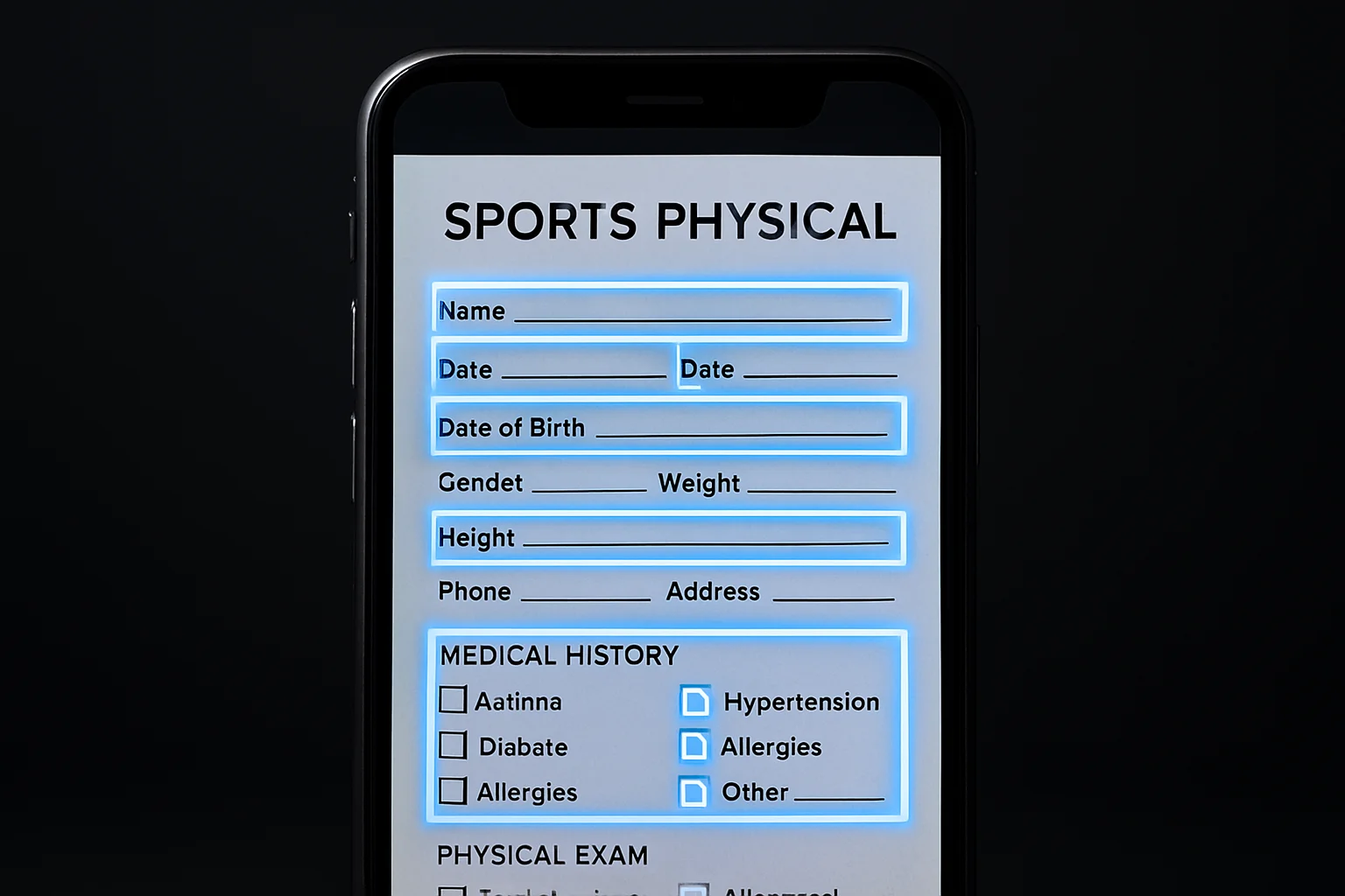 AI Smart Form Scanning